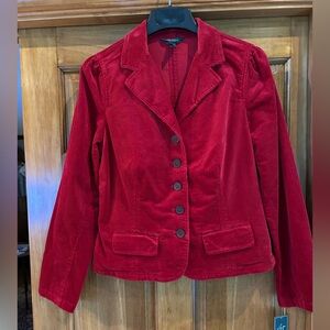 Lauren Ralph Lauren Red Corduroy Blazer
